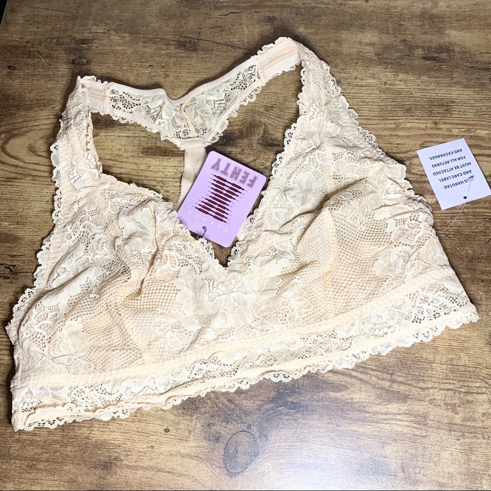 NWT Savage X Fenty Bralette - Light Creme - Picture 1 of 8